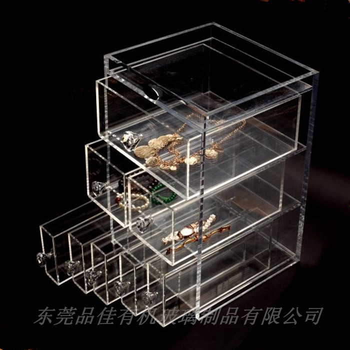 透明有機玻璃展示盒 定制亞克力展示盒 多抽亞克力收納盒